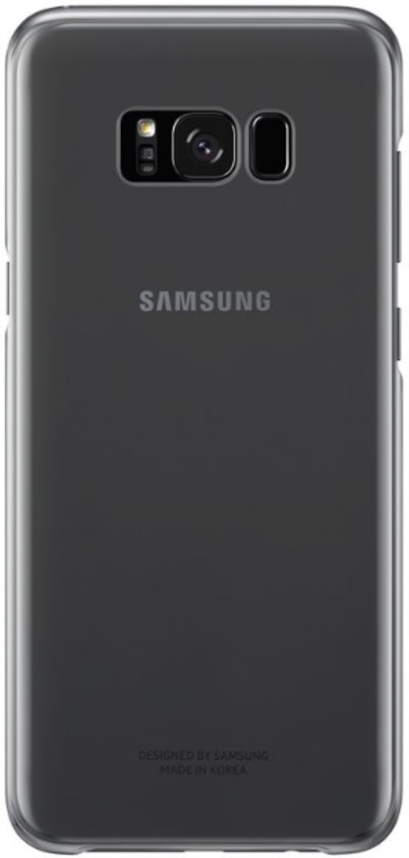 SAMSUNG Custodia cover Samsung Clear per Galaxy S8 Plus nero